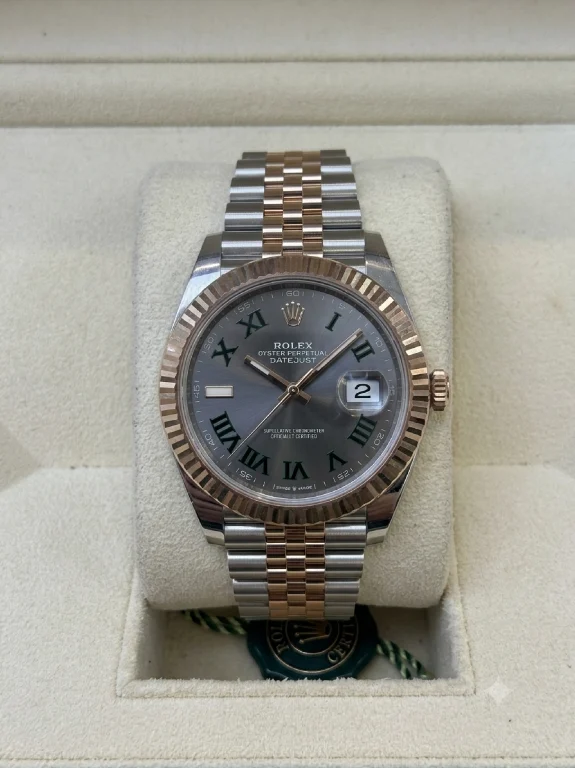A pre-owned Rolex Datejust, photographed as the unit sold